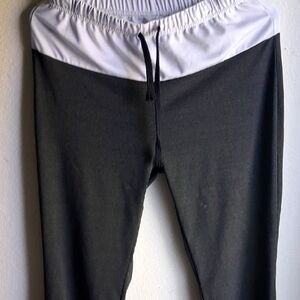 Black and White Jogger Pants
